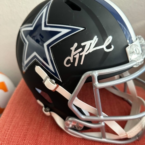 Troy Aikman Autographed Signed Dallas Cowboys Eclipse Black Replica Helmet - Picture 4 of 11